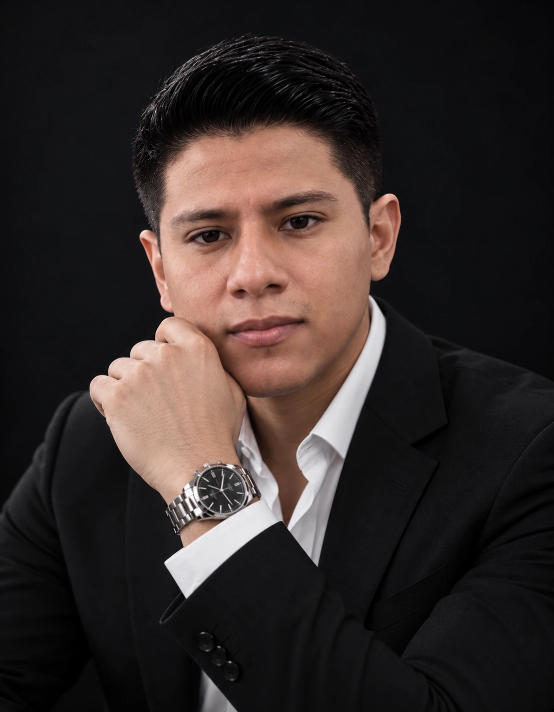 Retrato formal de Cristhian López, fundador de ROBLE ANALYTICS